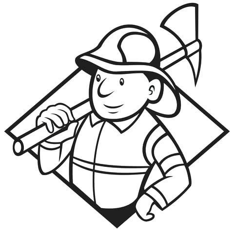 480x477 Fireman Hat Coloring Page Click To See Printable Version