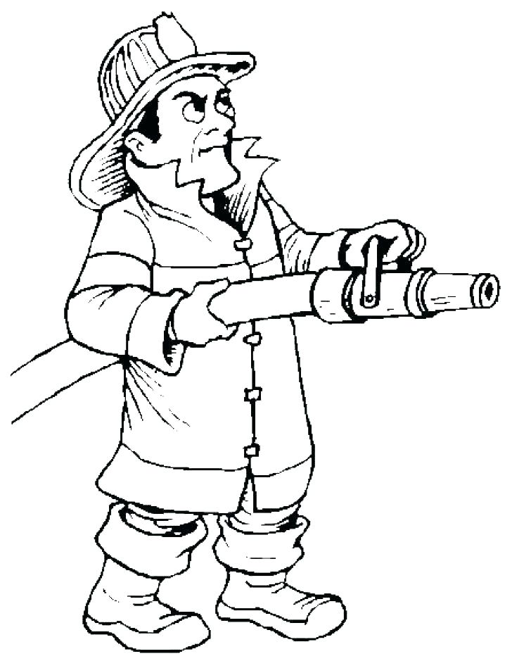 728x939 Fireman Hat Coloring Page Fire Fighter Coloring Page Firefighter