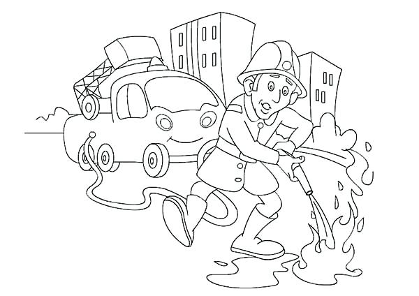 600x424 Fire Fighter Coloring Page Firefighter Helmet Coloring Page