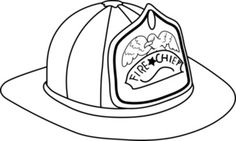 236x141 Firefighter Hat Coloring Page Clipart Panda