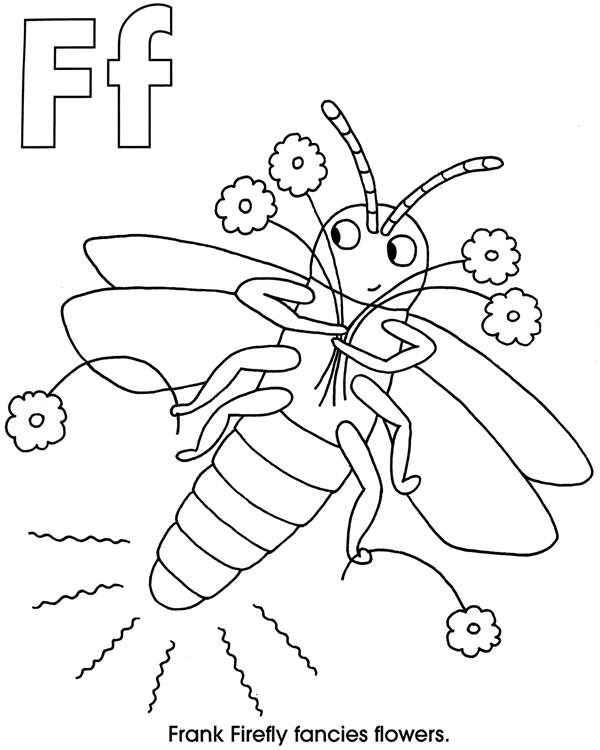 600x750 Firefly Coloring Page