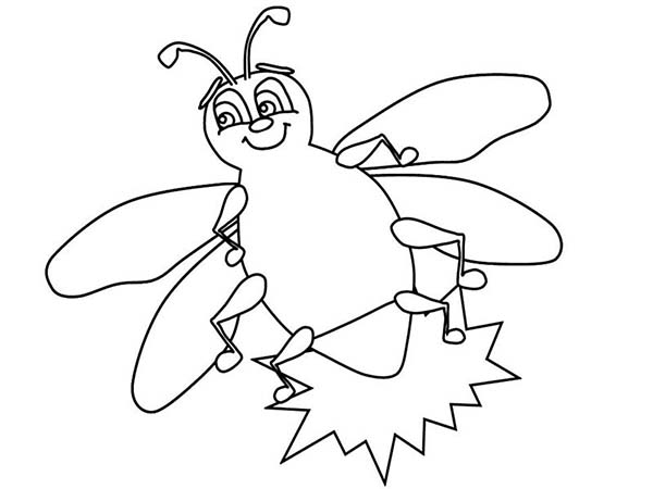 600x450 Firefly Coloring Page Firefly Beautiful Little Light Coloring Page
