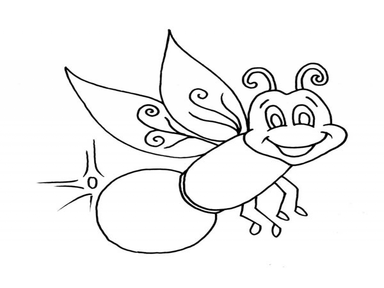 1280x960 Blaze Firefly Coloring Page Unusual Fireflies Pages