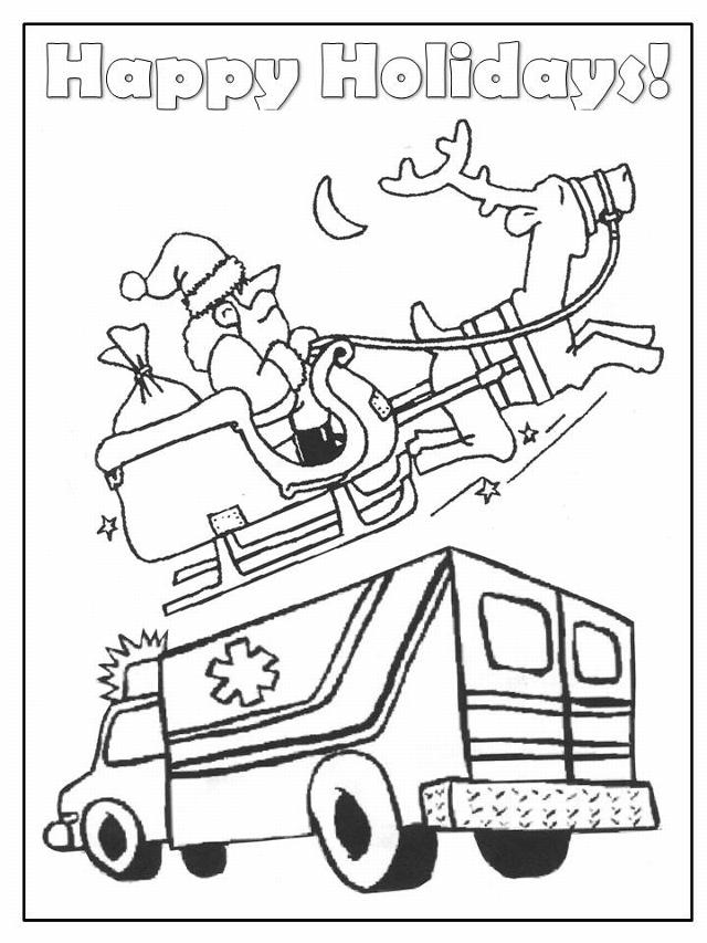 Firehouse Coloring Page