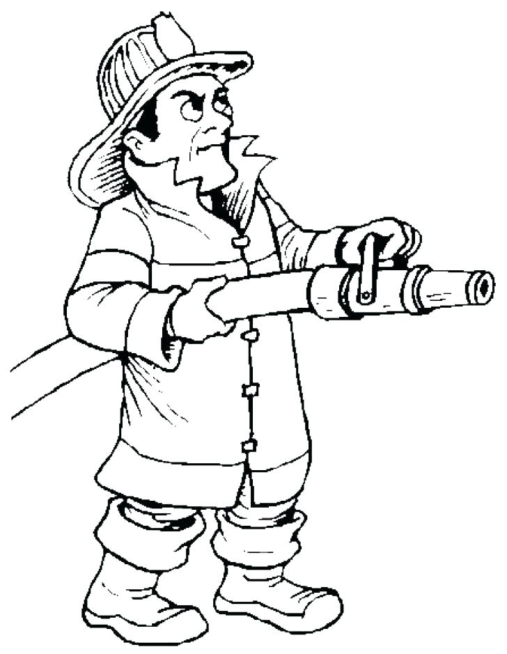 728x939 Fire Fighter Coloring Pages Firefighter Fire Department Colouring