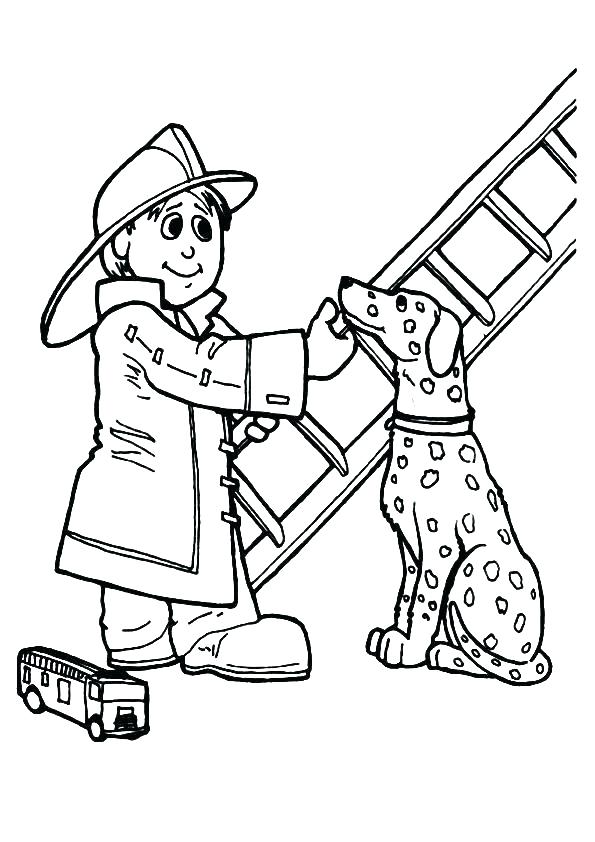 595x842 Fire Fighter Coloring Pages Fireman Coloring Pages Fireman
