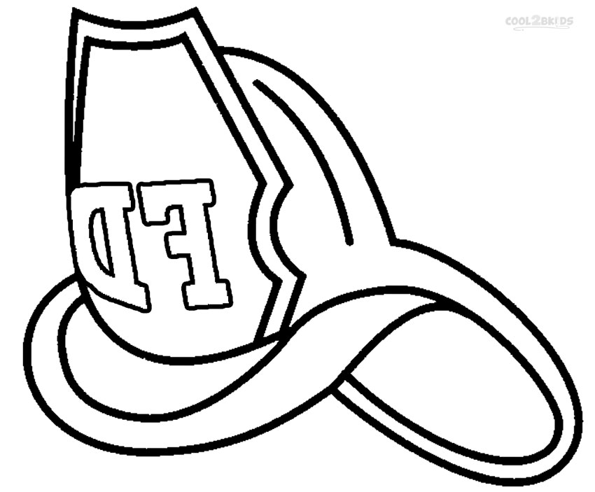 850x703 Fireman Hat Coloring Pages Cool2bkids