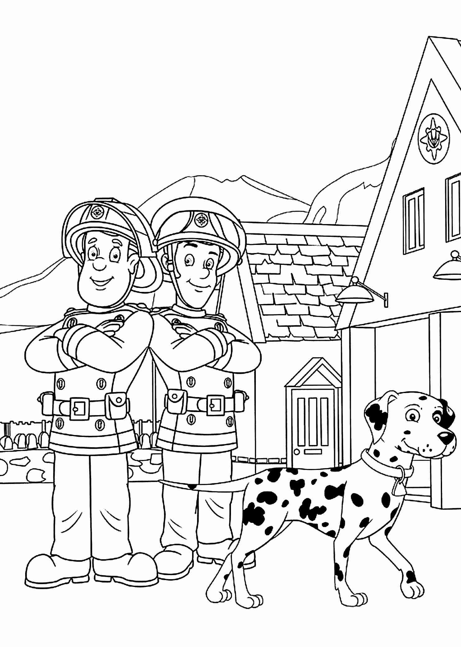 1483x2079 Fireman Sam Coloring Pages For Kids Best Of Bright