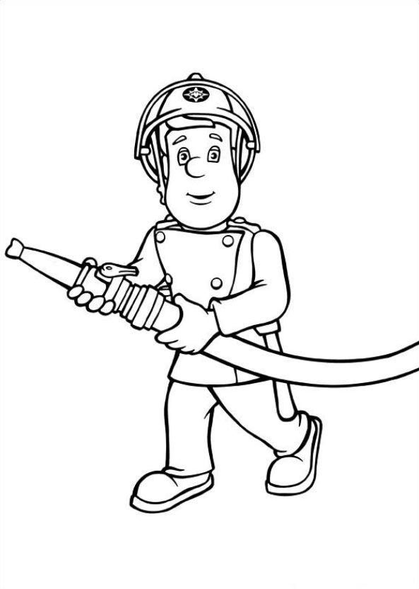 593x832 Kids N 38 Coloring Pages Of Fireman Sam