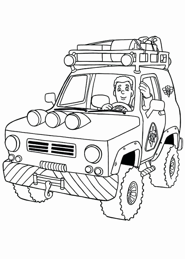 600x840 Vehicle Coloring Pages Images Fireman Sam Coloring Fireman Ride