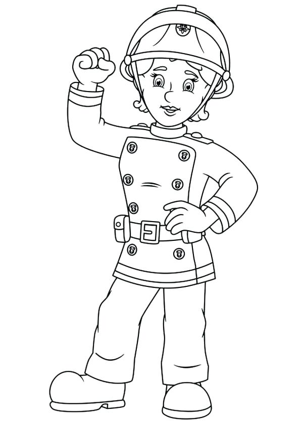 600x840 Fireman Friend Penny Coloring Page Coloring Sky Fireman Friend