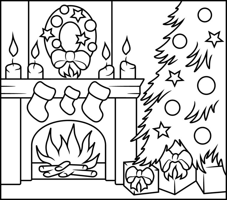 768x677 Christmas Fireplace