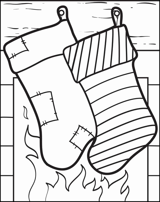 553x700 Christmas Fireplace Printable Coloring Page Good For Kids