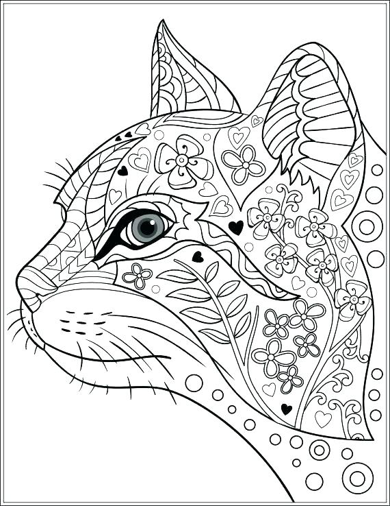 570x738 Cats Pictures To Color