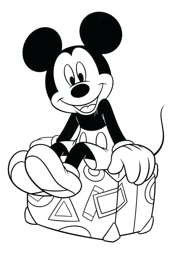 567x850 Mickey Mouse First Birthday Coloring Pages Overview With Sheets