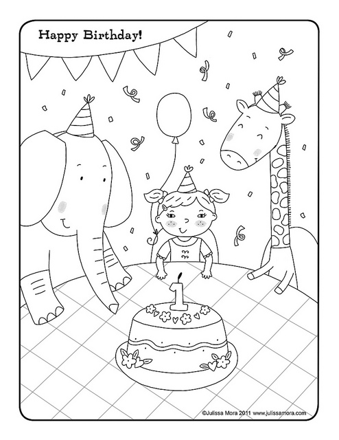 494x640 First Birthday Coloring Pages E62bc89a133ea55361fee25c6b38580a