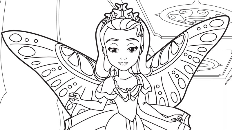 800x450 Sofia The First Coloring Pages Sofia The First Free Printable