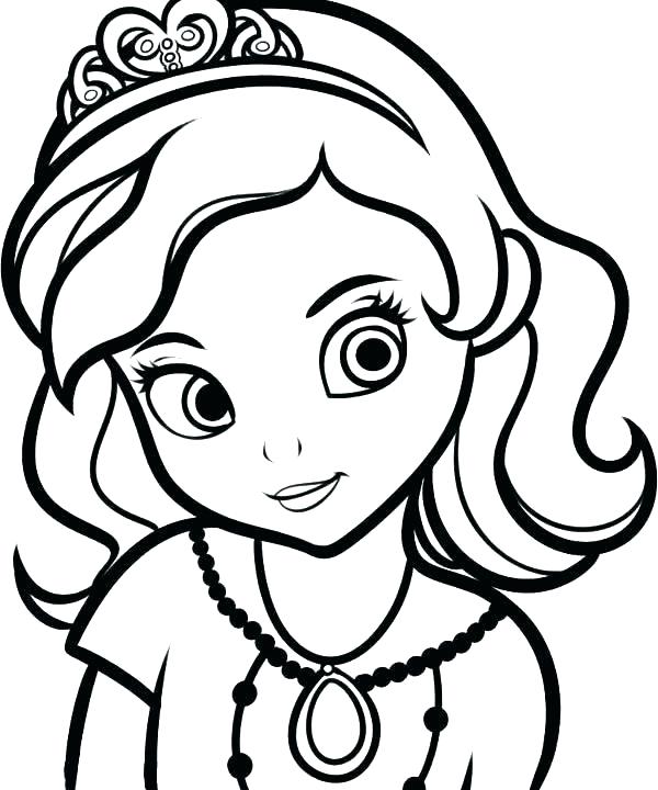 600x720 Sophia The First Coloring Pages