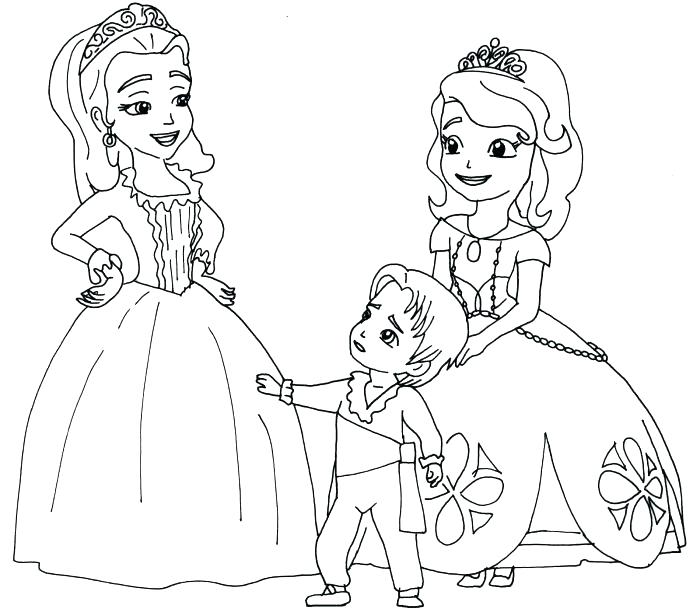 700x609 Free Printable Sofia The First Pictures The First Coloring Pages B