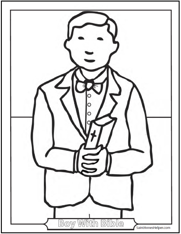 First Communion Coloring Pages