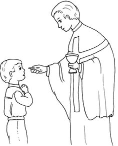 236x290 First Communion Coloring Pages
