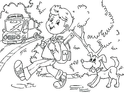 First Day Of Kindergarten Coloring Page