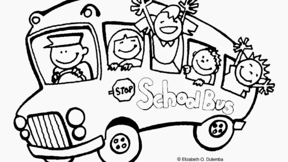 585x329 First Day Of School Coloring Page 35 With First Day Of School