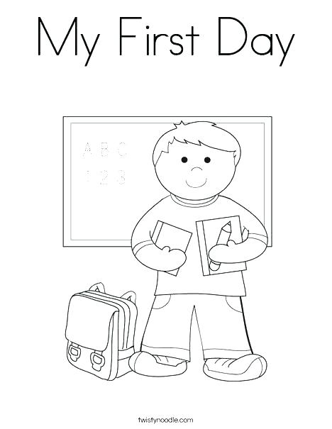 468x605 First Day Of School Coloring Pages First Day Of School Coloring