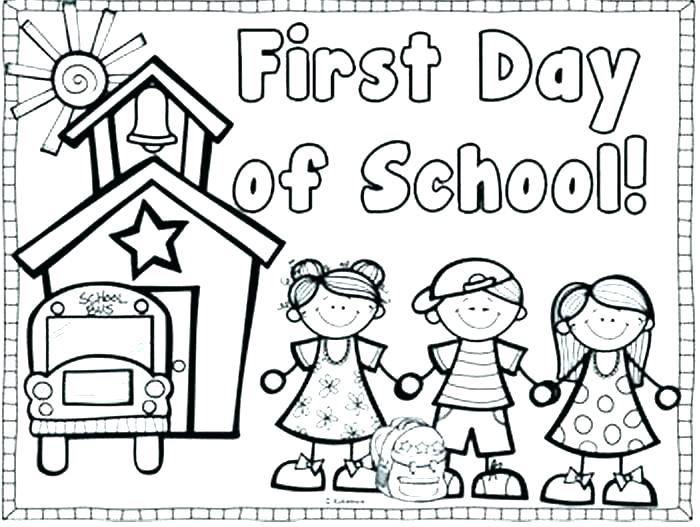 700x527 First Day Of School Coloring Pages For Kindergarten Wallpaper