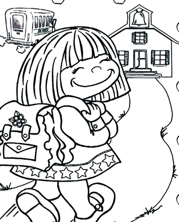600x745 Days School Coloring Pages First Day School Coloring Days