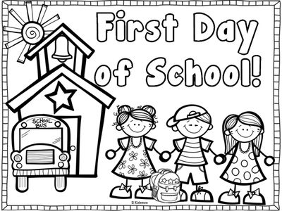 400x300 First Day Of School Coloring Pages For Kindergarten Epic First Day