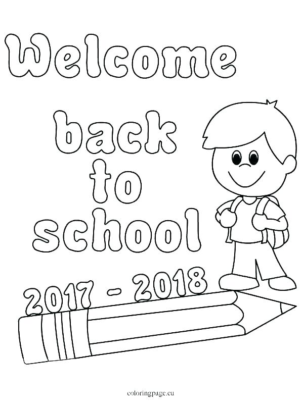 595x808 First Day Of School Kindergarten Coloring Pages Deepart