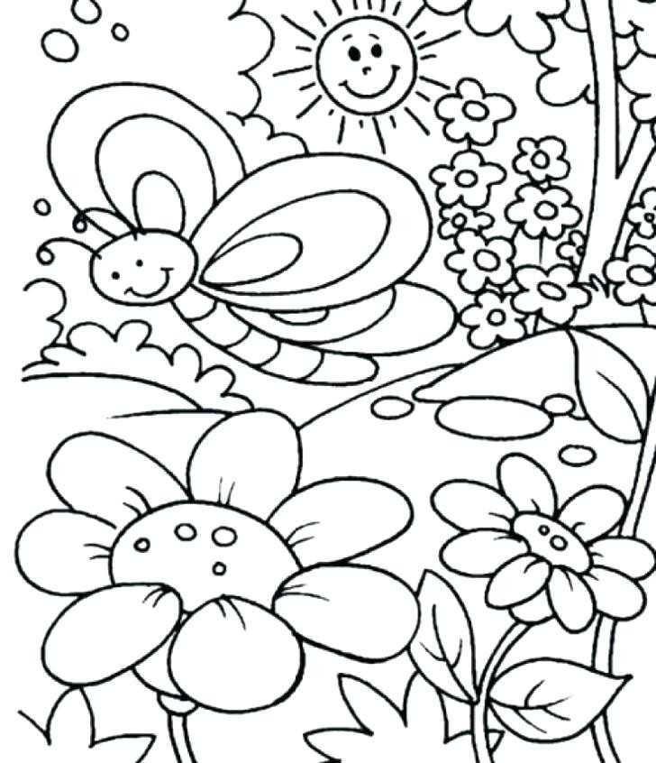 First Day Of Spring Coloring Pages