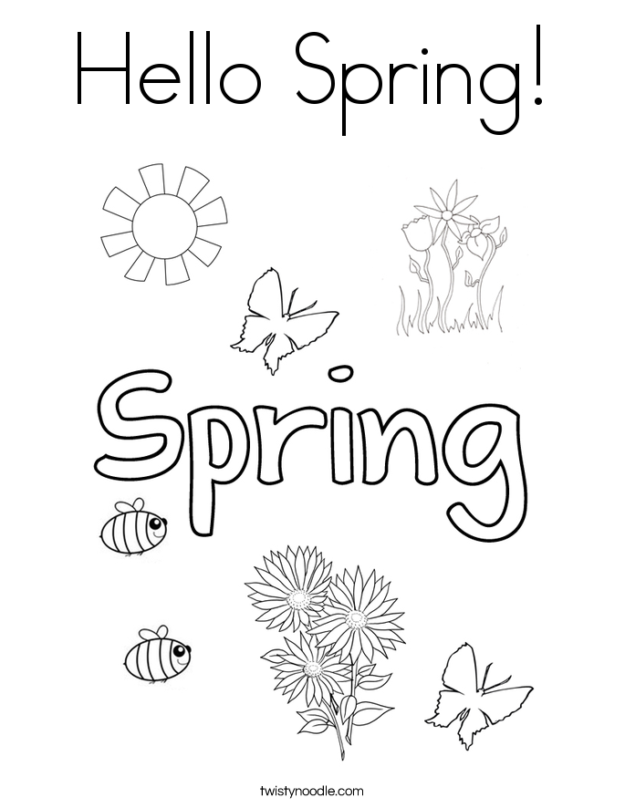 685x886 Spring Coloring Pages