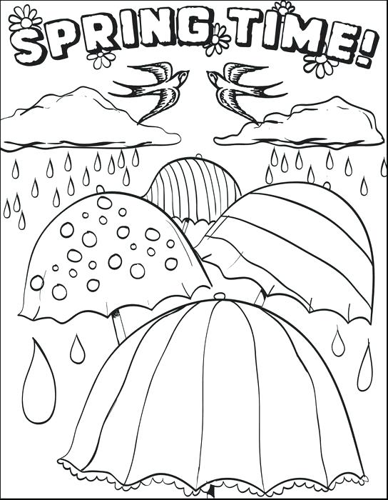544x700 Spring Coloring Sheets For First Grade First Day Of Spring Spring