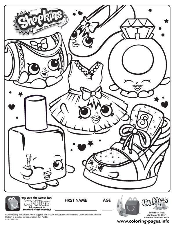 600x776 Print Free Shopkins New Coloring Pages Bv Free