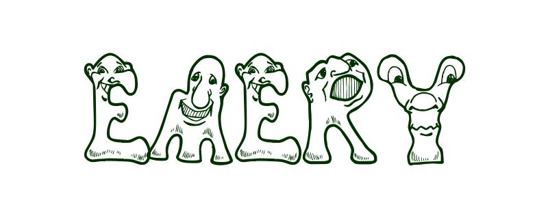 800x300 Coloring Page First Name Emery
