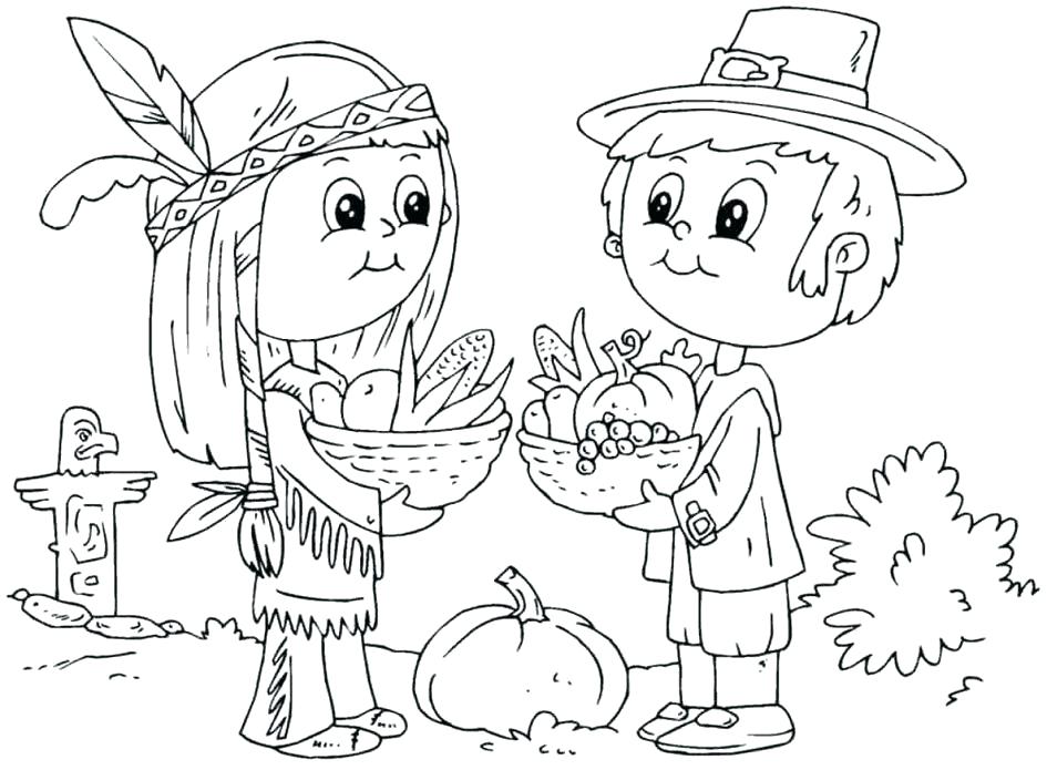 945x695 Thanksgiving Feast Coloring Pages Thanksgiving Feast Coloring