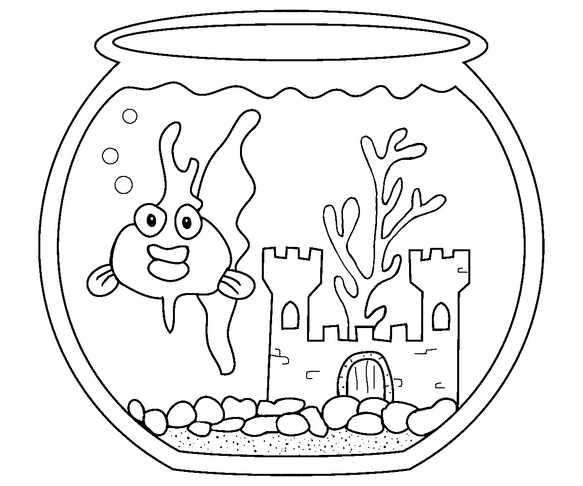 1200x1000 Goldfish Coloring Pages