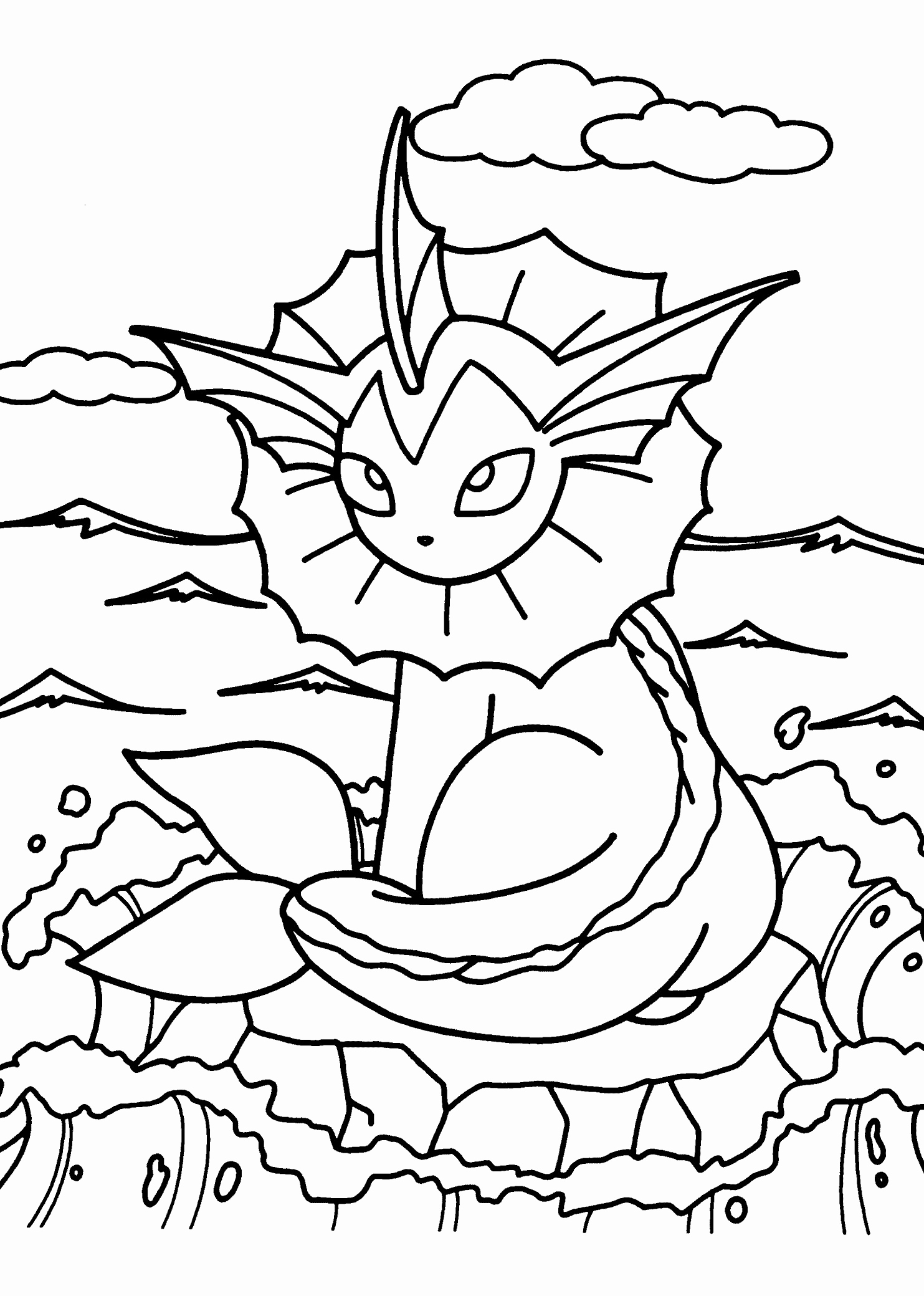 1483x2079 Color Coloring Pages Beautiful Fish Bowl Coloring Page