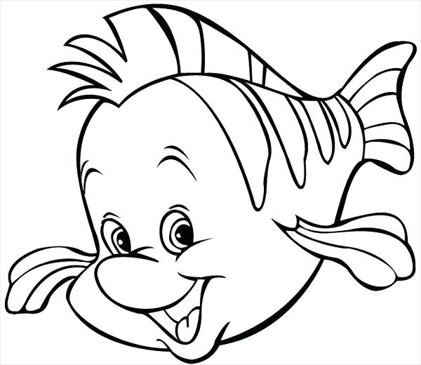 600x520 Cartoon Fish Coloring Pages Fish Coloring Page Cartoon Fish