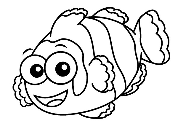 601x425 Cartoon Clown Fish Amp Coloring Book