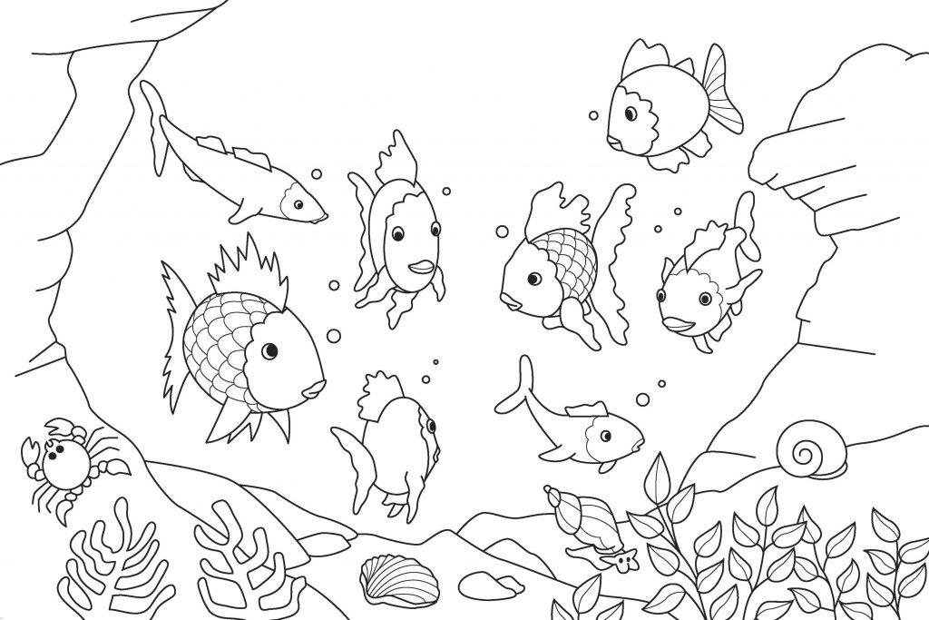 1024x683 Coloring Pages. Fish Coloring Pages