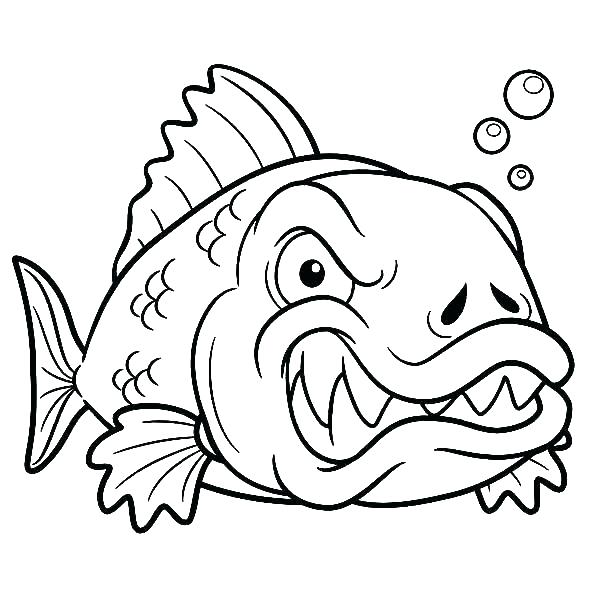 600x600 Realistic Fish Coloring Pages Coloring Page Of Fish Fishing