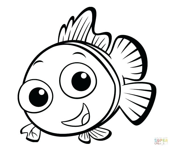 612x529 Fish Coloring Pages