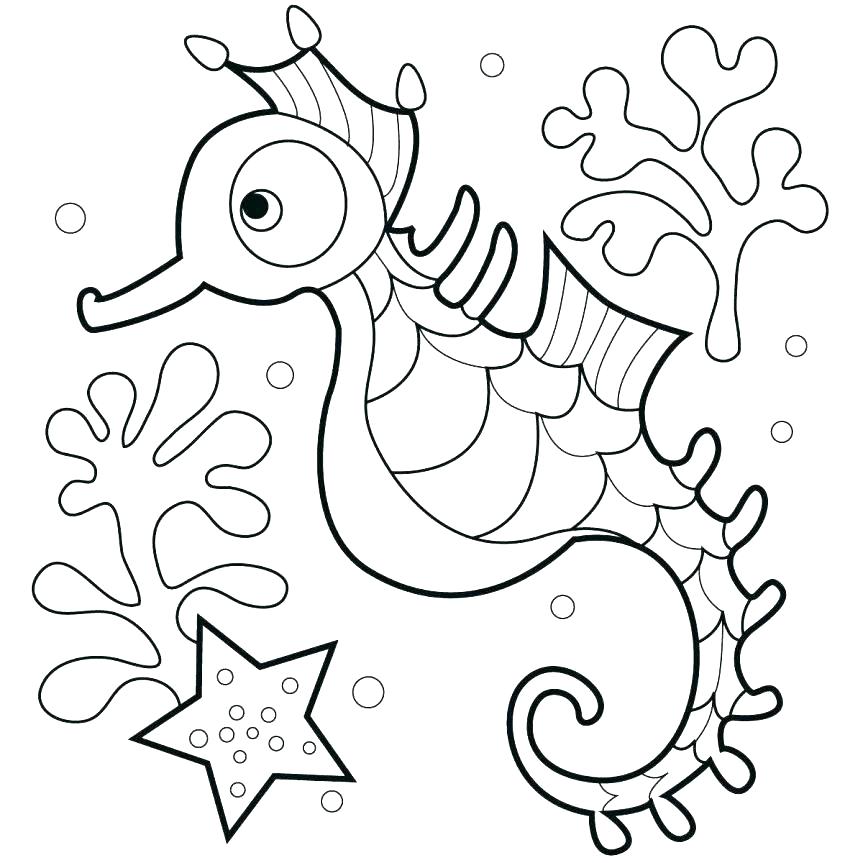863x863 Coloring Pages For Kids Fish Coloring Pages For Kids Small Fish