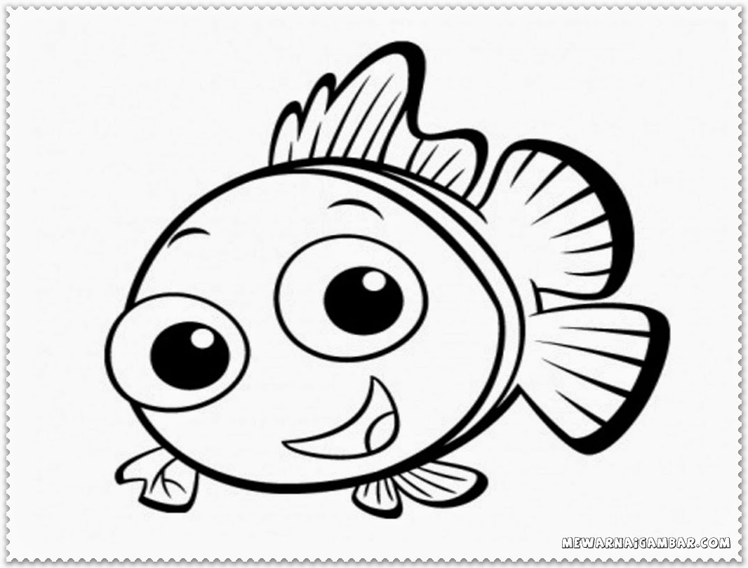 1066x810 Clown Fish Coloring Pages Printable