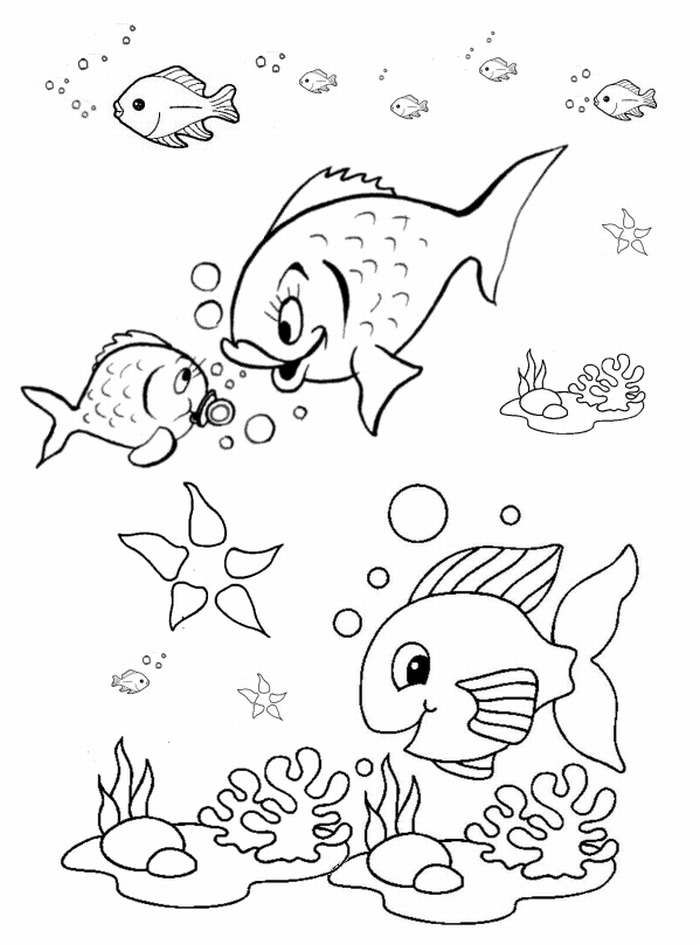 700x945 Mejores 58 De Fish Coloring Pages En Pez