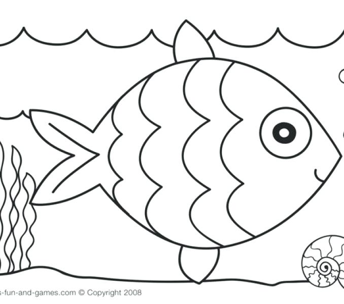 678x600 Rainbow Fish Coloring Pages Rainbow Coloring Pages Color
