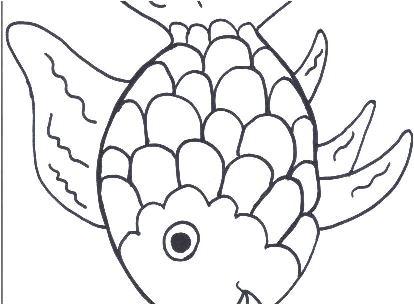 827x609 The Suitable Display Rainbow Coloring Sheet Perfect Rainbow Fish